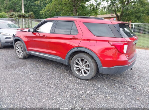 1FMSK8DH7LGC07834 2020 FORD EXPLORER Red Задня ліва чверть