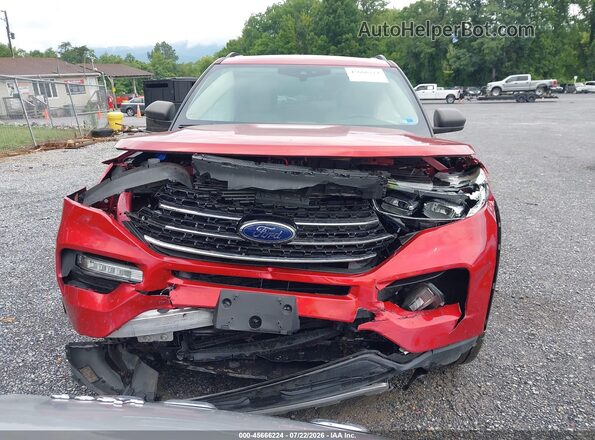 1FMSK8DH7LGC07834 2020 FORD EXPLORER Red Вид щитка приладів