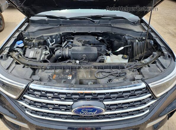 1FMSK8DH7LGC68973 2020 FORD EXPLORER Black Engine compartment view