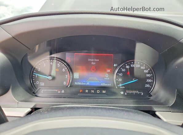 1FMSK8DH7LGC68973 2020 FORD EXPLORER Black Instrument cluster view