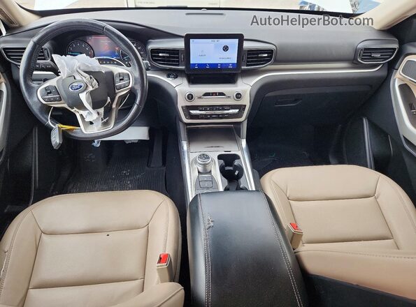1FMSK8DH7LGD16813 2020 FORD EXPLORER White Dashboard view