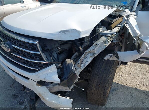 1FMSK8DH7MGA36469 2021 FORD EXPLORER Белый Вид спереди