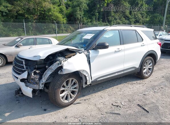 1FMSK8DH7MGA36469 2021 FORD EXPLORER Белый Передняя левая четверть