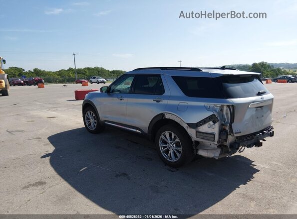 1FMSK8DH7MGA50226 2021 FORD EXPLORER Серебряный Задняя левая четверть