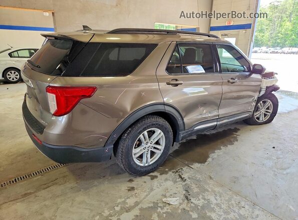 1FMSK8DH7MGA66507 2021 FORD EXPLORER Brown Հետևի աջ