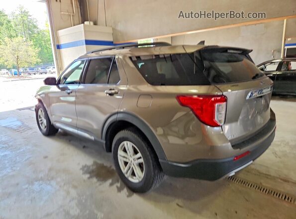 1FMSK8DH7MGA66507 2021 FORD EXPLORER Brown Հետևի ձախ