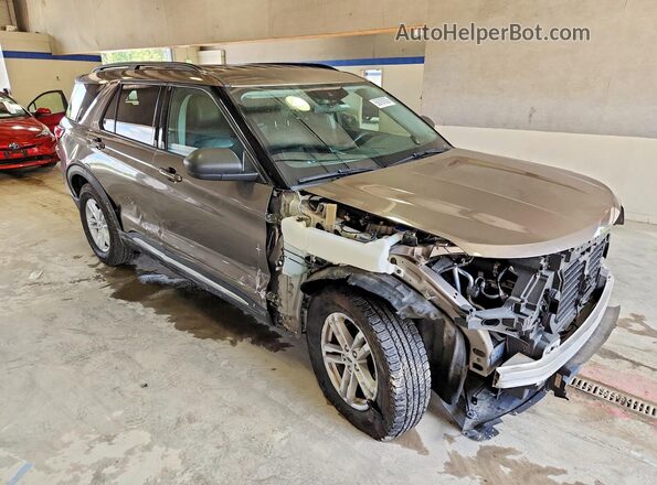 1FMSK8DH7MGA66507 2021 FORD EXPLORER Brown Առջևի աջ
