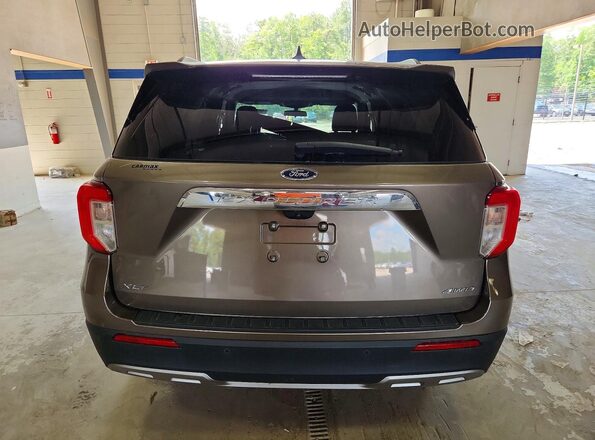 1FMSK8DH7MGA66507 2021 FORD EXPLORER Brown Հետևի տեսք