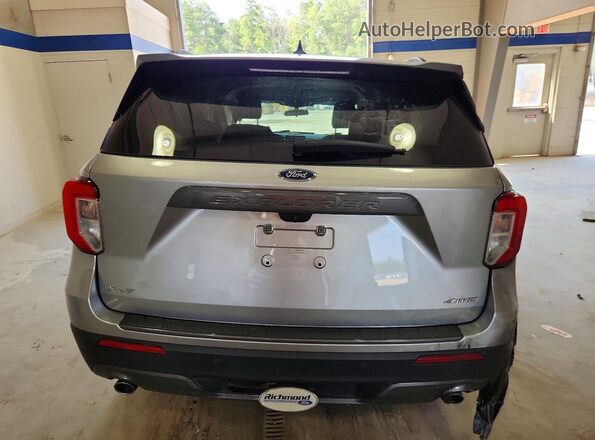 1FMSK8DH7MGB40900 2021 FORD EXPLORER Silver Rear view