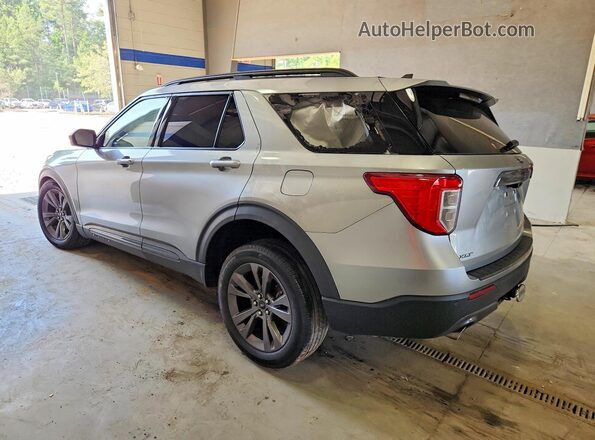 1FMSK8DH7MGB40900 2021 FORD EXPLORER Silver Rear left