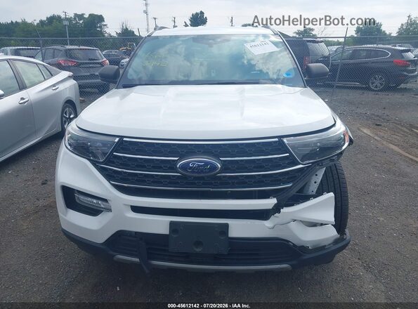 1FMSK8DH7NGA04414 2022 FORD EXPLORER White Widok zestawu wskaźników