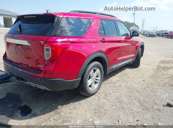 1FMSK8DH7NGA23867 2022 FORD EXPLORER Red Задня права чверть