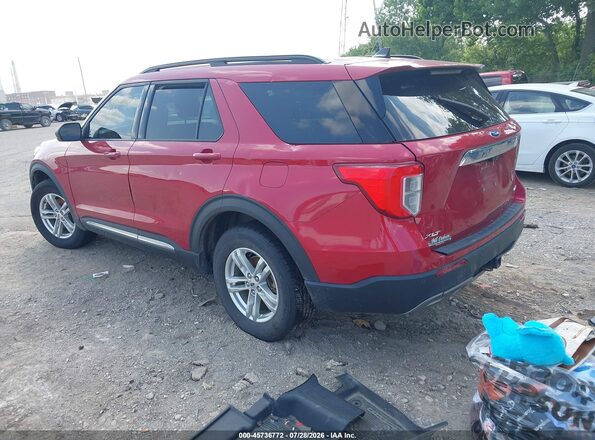 1FMSK8DH7NGA23867 2022 FORD EXPLORER Red Задня ліва чверть