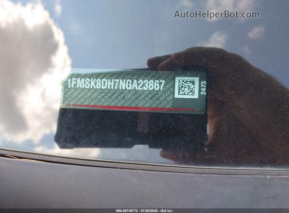 1FMSK8DH7NGA23867 2022 FORD EXPLORER Red Вид підкапотного простору