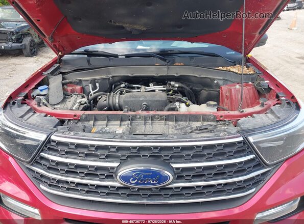 1FMSK8DH7NGA23867 2022 FORD EXPLORER Red Вид ззаду