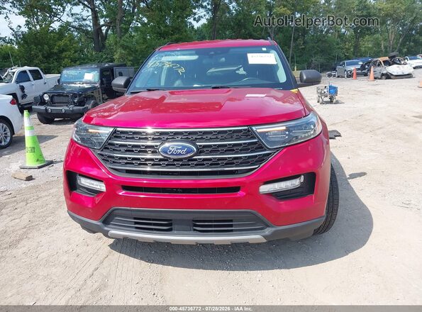 1FMSK8DH7NGA23867 2022 FORD EXPLORER Red Вид щитка приладів