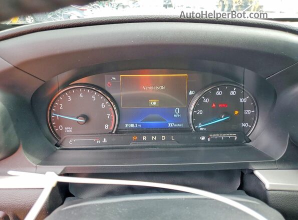1FMSK8DH7NGA67299 2022 FORD EXPLORER Белый Вид щитка приборов