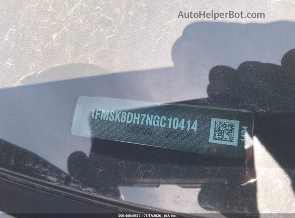 1FMSK8DH7NGC10414 2022 FORD EXPLORER Gray 