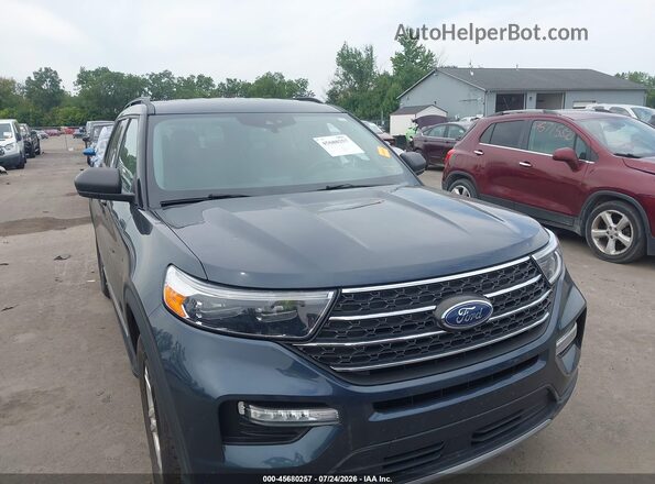 1FMSK8DH7NGC29478 2022 FORD EXPLORER Gray Front view