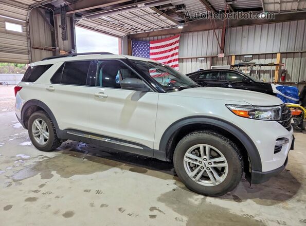 1FMSK8DH7PGA30675 2023 FORD EXPLORER White Delantero derecho