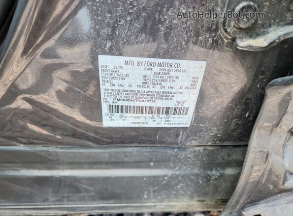 1FMSK8DH7PGA73722 2023 FORD EXPLORER Gray Vista del compartimento del motor