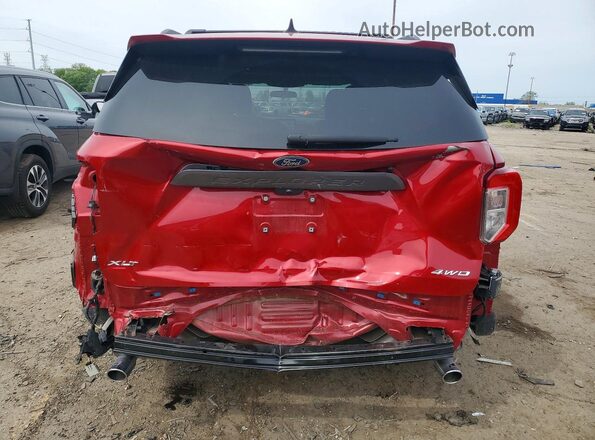 1FMSK8DH7RGA81824 2024 FORD EXPLORER Красный Вид сзади