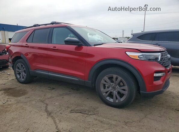 1FMSK8DH7RGA81824 2024 FORD EXPLORER Красный Передняя правая четверть