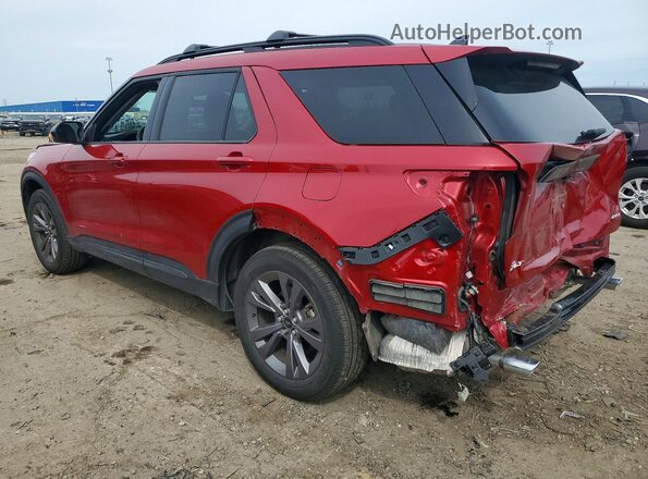 1FMSK8DH7RGA81824 2024 FORD EXPLORER Красный Задняя левая четверть