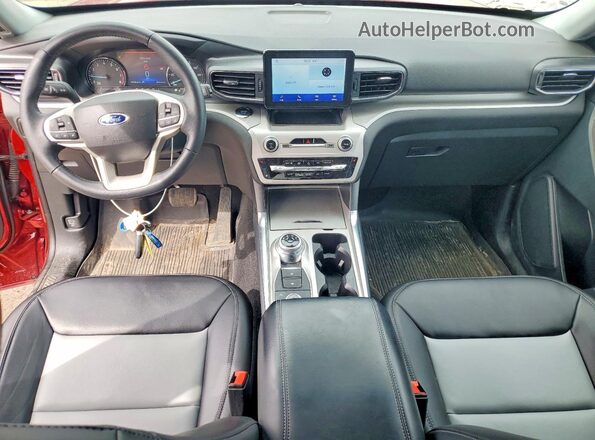 1FMSK8DH7RGA81824 2024 FORD EXPLORER Красный Вид панели приборов
