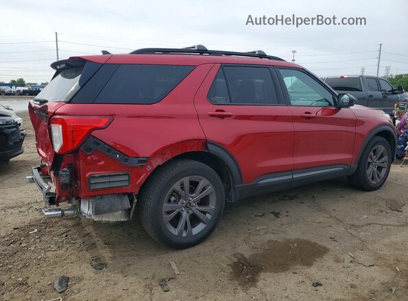 1FMSK8DH7RGA81824 2024 FORD EXPLORER Красный Задняя правая четверть