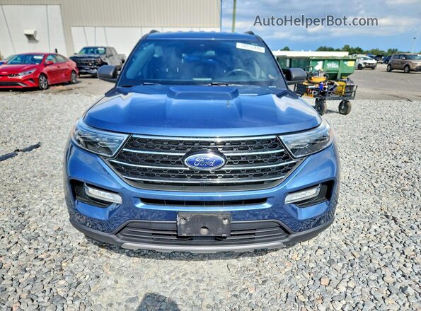 1FMSK8DH8LGA08887 2020 FORD EXPLORER Blue Դիմացի տեսք
