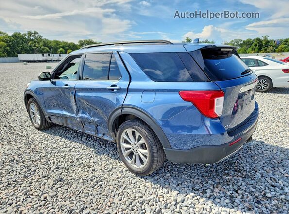 1FMSK8DH8LGA08887 2020 FORD EXPLORER Blue Հետևի ձախ