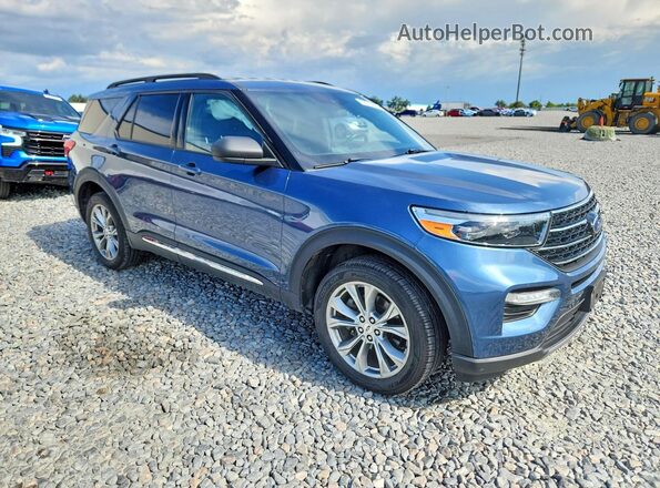 1FMSK8DH8LGA08887 2020 FORD EXPLORER Blue Առջևի աջ