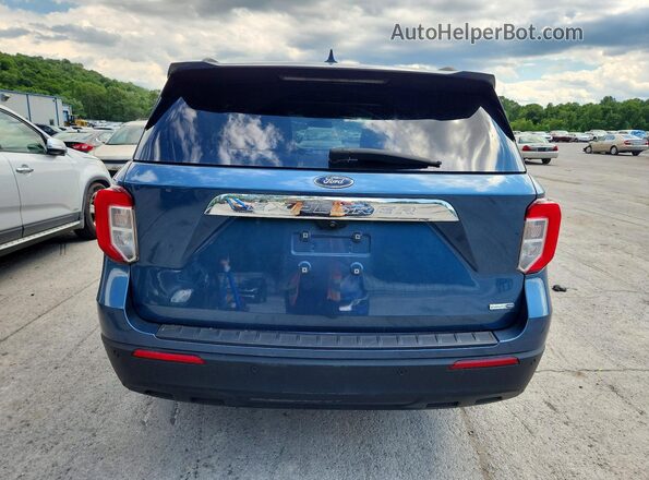 1FMSK8DH8LGB49233 2020 FORD EXPLORER Blue Vista trasera