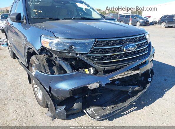 1FMSK8DH8LGC10080 2020 FORD EXPLORER Синий Панорамный вид салона 360°
