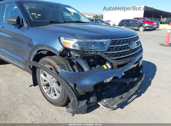 1FMSK8DH8LGC10080 2020 FORD EXPLORER Синий Вид задней части салона