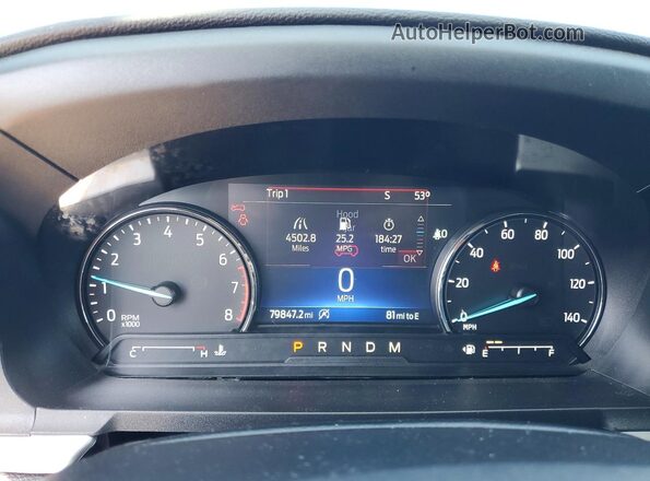 1FMSK8DH8LGC81506 2020 FORD EXPLORER Black Instrument cluster view