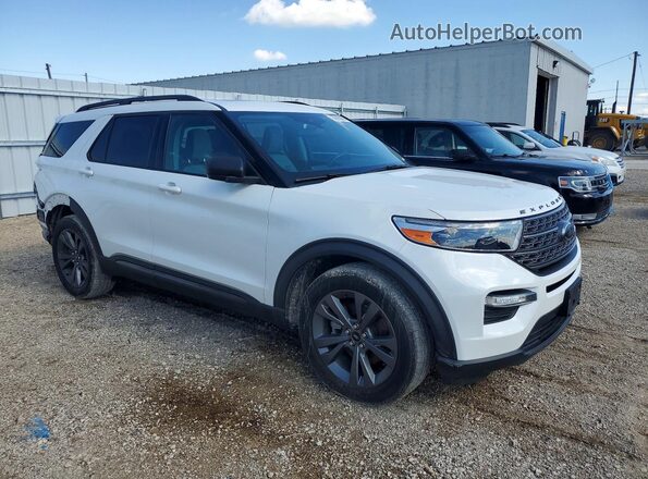 1FMSK8DH8MGA38599 2021 FORD EXPLORER White Передня права чверть