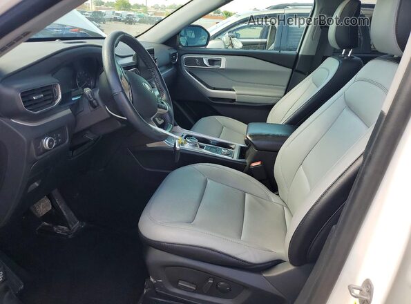 1FMSK8DH8MGA38599 2021 FORD EXPLORER White Вид салону спереду