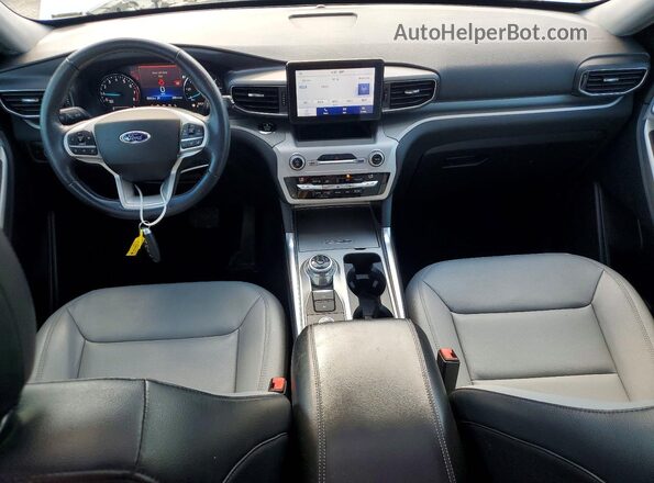 1FMSK8DH8MGA38599 2021 FORD EXPLORER White Вид панелі приладів