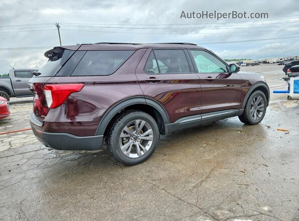 1FMSK8DH8PGA97141 2023 FORD EXPLORER Burgundy უკანა მარჯვენა