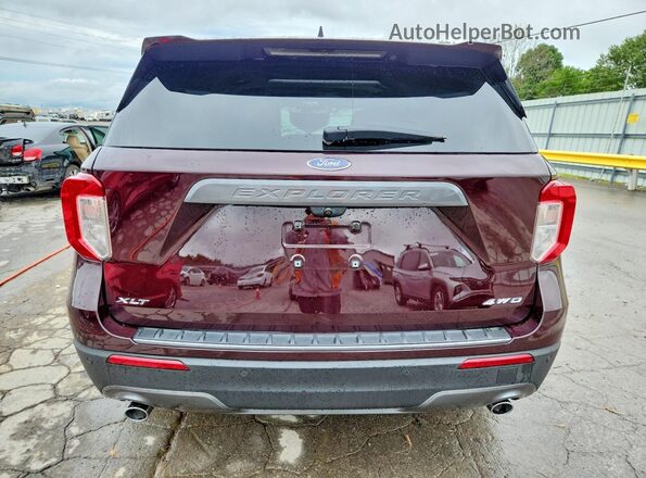 1FMSK8DH8PGA97141 2023 FORD EXPLORER Burgundy უკანა ხედი