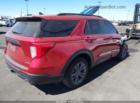 1FMSK8DH8PGB34494 2023 FORD EXPLORER Бордовый Задняя правая четверть