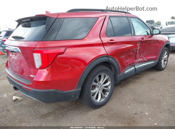 1FMSK8DH9LGA13791 2020 FORD EXPLORER Красный Задняя правая четверть