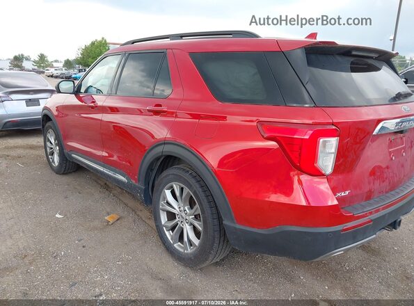 1FMSK8DH9LGA13791 2020 FORD EXPLORER Красный Задняя левая четверть