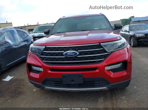 1FMSK8DH9LGA13791 2020 FORD EXPLORER Красный Вид щитка приборов