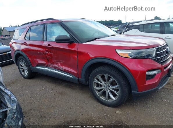 1FMSK8DH9LGA13791 2020 FORD EXPLORER Красный Вид задней части салона