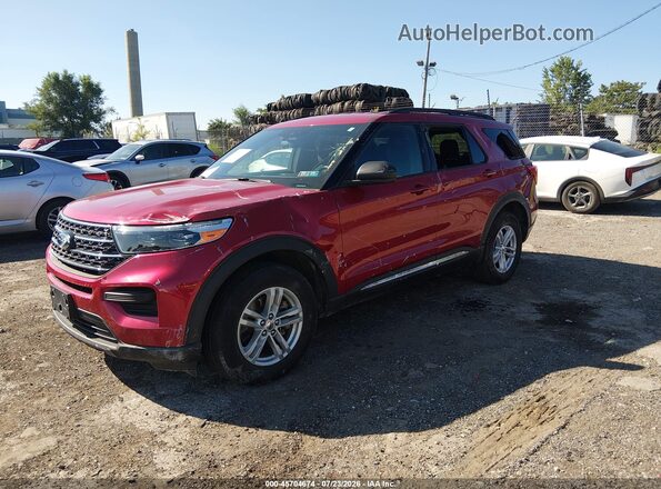 1FMSK8DH9LGA88085 2020 FORD EXPLORER Red Przód lewy