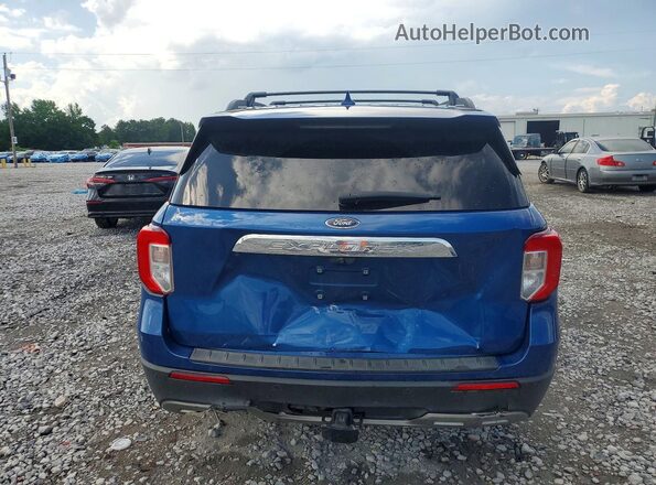 1FMSK8DH9LGB61973 2020 FORD EXPLORER Blue Вид ззаду