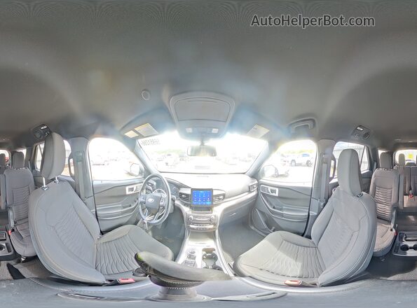 1FMSK8DH9LGB74416 2020 FORD EXPLORER White Widok wnętrza 360 stopni